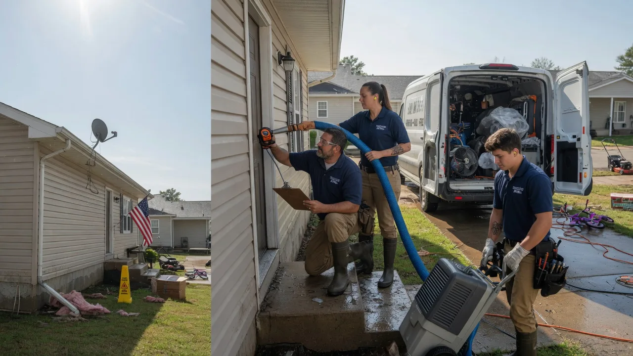 Ceiling Water Damage Restoration in Lowell, OH near me